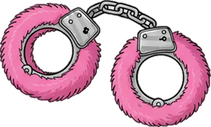 Pink fluffy handcuffs